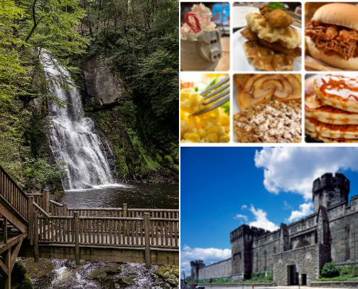 Travel Guide: Best of Philadelphia, the Pocono Mountains and Eastern PA cover photo collage