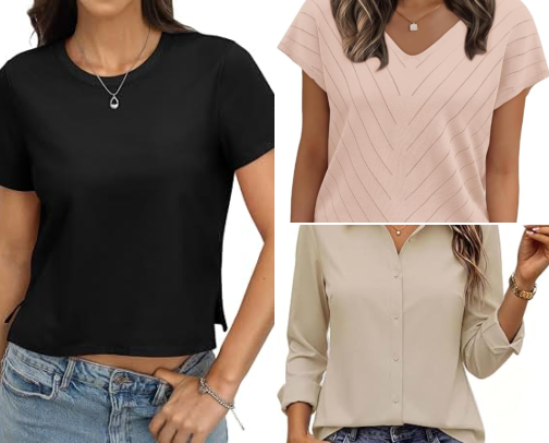 Women’s Tops, Tees & Blouses You’ll Want to Wear on Repeat cover photo collage