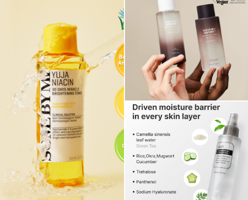 Skincare I personally love for my oily, dehydrated skin cover photo collage
