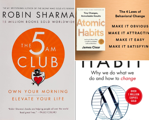 Life changing books cover photo collage