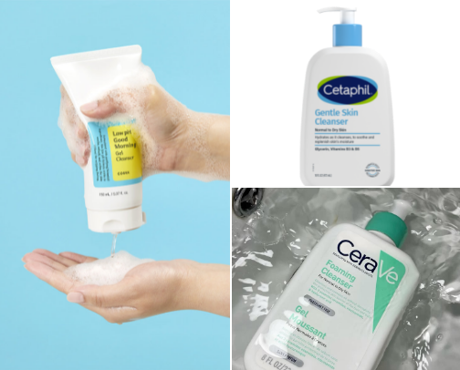 Skin care routine cover photo collage