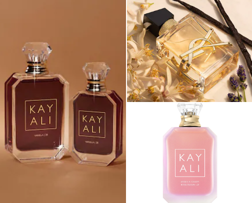 perfumes for women’s cover photo collage