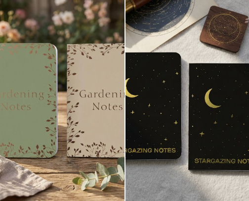 Notebooks and Journals cover photo collage