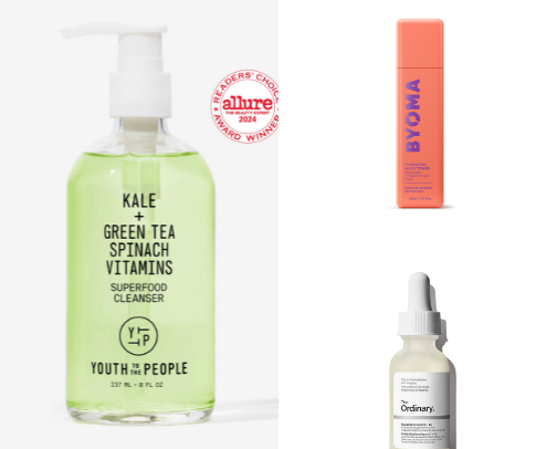 Skincare I 🤍 with dry skin cover photo collage
