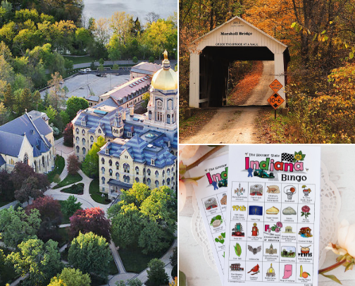 Indiana - Who's your Hoosier? cover photo collage