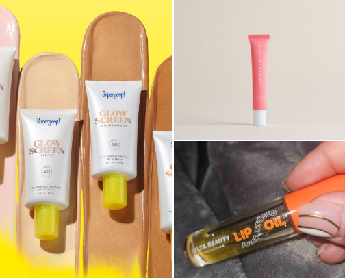 My current summertime beauty/skincare essentials. cover photo collage