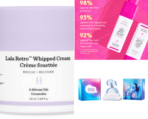 beauty product favs cover photo collage