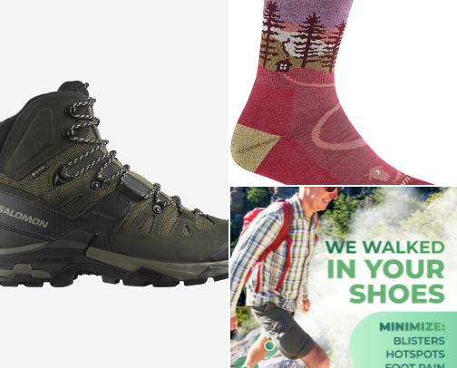 Best Ways to Hike With Plantar Fasciitis: Boots, Socks, Poles, Inserts, Warmups & Pain‑Reduction Strategies cover photo collage