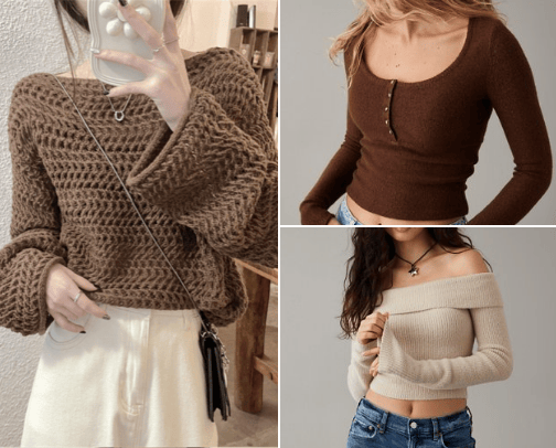 Cute women's sweaters for fall and winter🍁❄️ cover photo collage