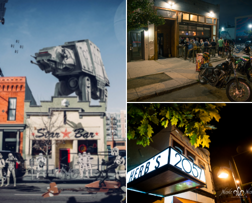 Bars in Denver cover photo collage