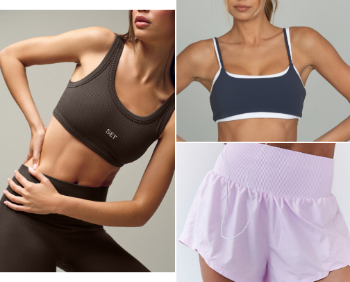 the comfiest workout sets! cover photo collage