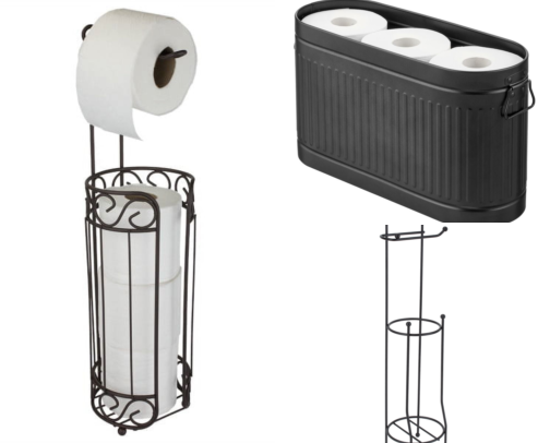 I Finally Found Bathroom Storage That Fits Next to My Tiny Toilet cover photo collage
