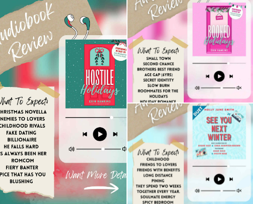 Christmas Adult Romance Book Recommendations 📚 cover photo collage