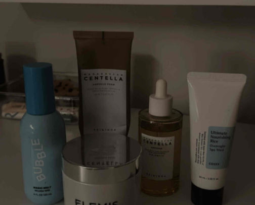 Post flight skincare essentials 🧖🏼‍♀️ cover photo collage