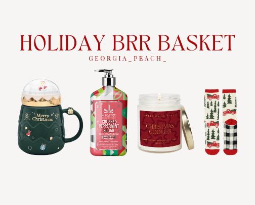Holiday Brr Basket | Winter Gift Guide cover photo collage