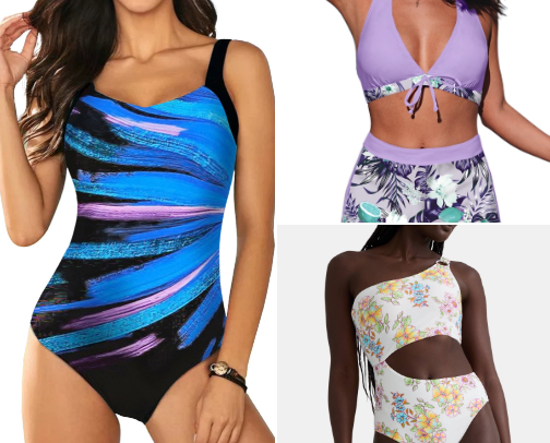 Sun-Kissed Swim Picks: Flattering, Fun & Family-Friendly Finds cover photo collage