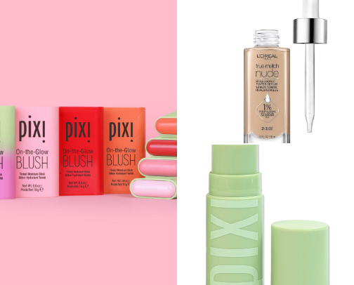 Easy everyday makeup and skincare recs cover photo collage