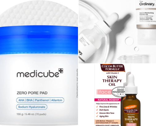 Skin care cover photo collage