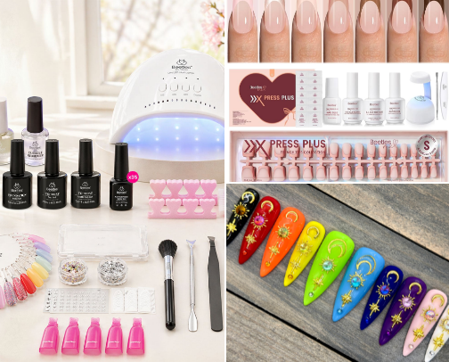 Luxury Press On Nails cover photo collage