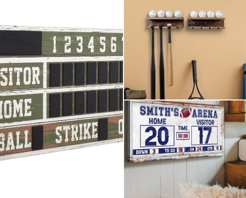 Sports themed room decor cover photo collage
