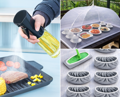 Kitchen & Cleaning Essentials cover photo collage