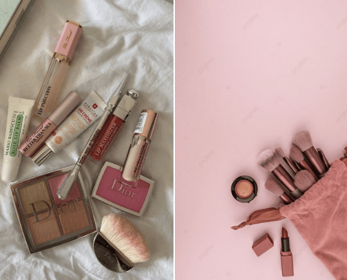Make up💄 cover photo collage
