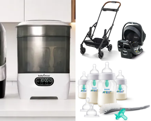 Essentials that I used and loved as a first time mom 🤰 cover photo collage