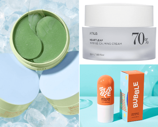 Skin care cover photo collage