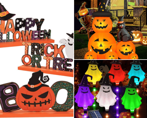 Favorite Halloween Decor 🖤 cover photo collage