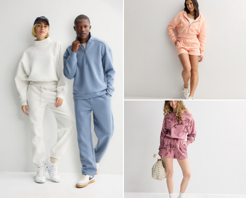 Comfortable matching sports sets cover photo collage