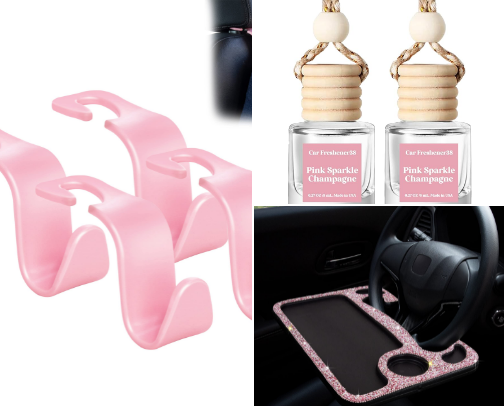Pink Car Things 🩷 cover photo collage