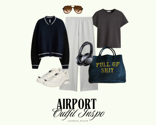 Styled Airport Outfit Inspo cover photo collage