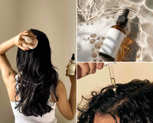 Hair growth ✨💗 cover photo collage