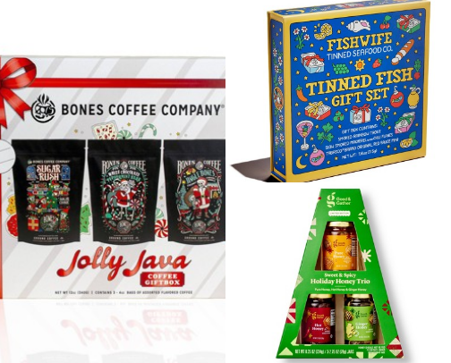 Holiday Food Gift Set Under $50 cover photo collage