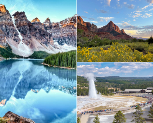 Hiking + Scenic WanderLust Bucket List cover photo collage