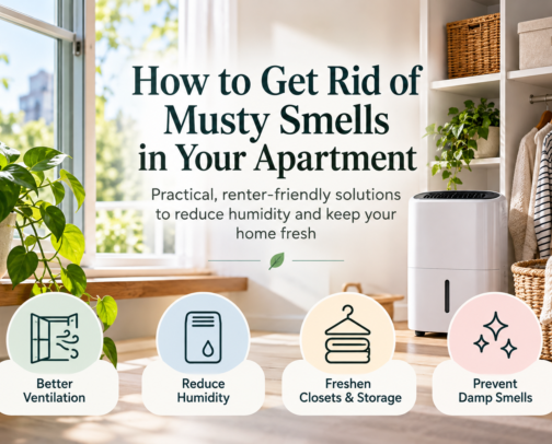Musty Apartment? Practical Ways to Control Humidity & Damp Smells cover photo collage