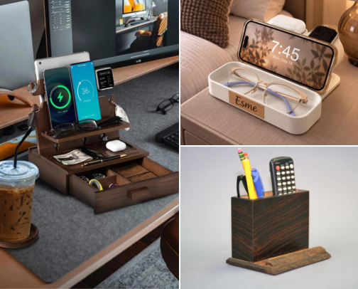 Handmade Wooden Phone Docks That Stopped Me From Doomscrolling in Bed cover photo collage