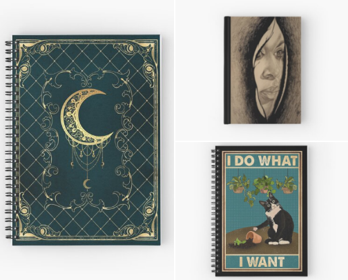 Notebooks with style to spark your own creativity... cover photo collage