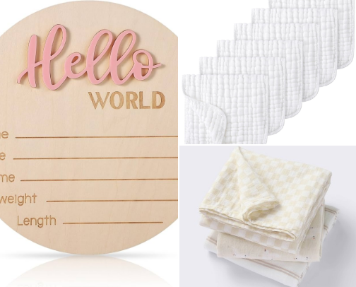 Baby’s Hospital Bag cover photo collage
