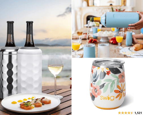 Wine Coozies & Cups cover photo collage