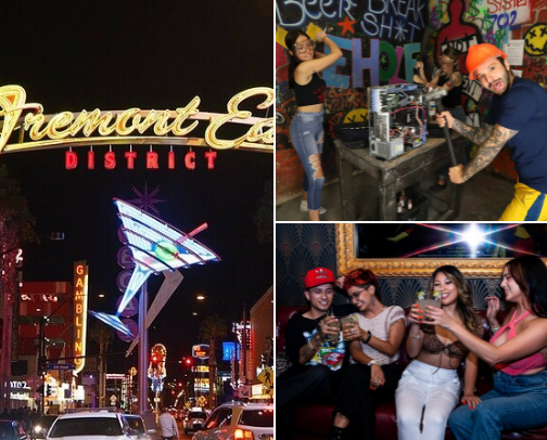 Fremont Street Fun cover photo collage