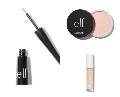 Full Face Elf Products cover photo collage