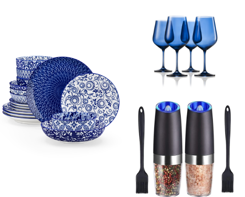 Dishware, Drinkware, Serveware...Set the Table, Set the mood. cover photo collage