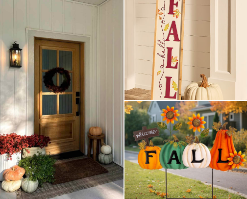 My Favorite Finds For Decorating Outdoors for Fall cover photo collage