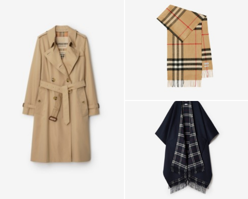 Iconic English brand, Burberry cover photo collage