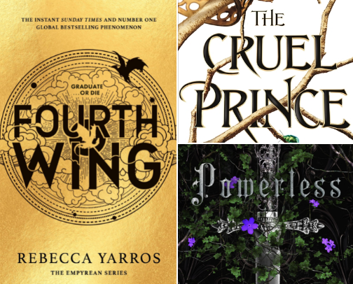 best romantasy books cover photo collage