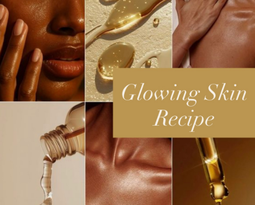 Glowing Skin Recipe cover photo collage