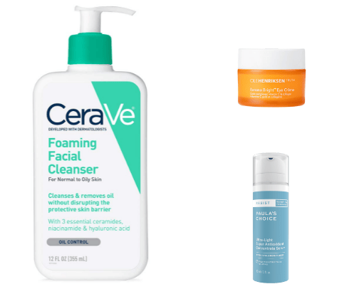 The 5 best skincare products for oily skin, per dermatologists ✨ cover photo collage