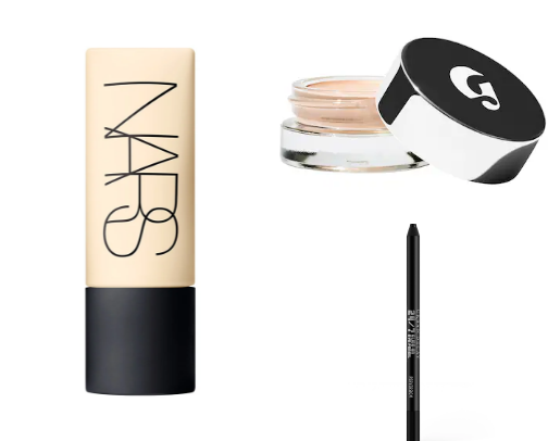 Makeup grunge style cover photo collage