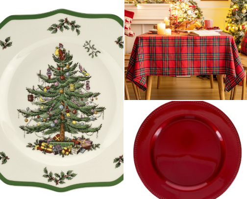 My Christmas Table Scape cover photo collage